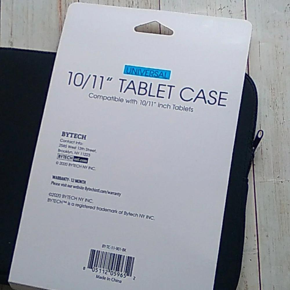 BYTECH Universal Tablet zipper Case fits 10 / 11in Tablets